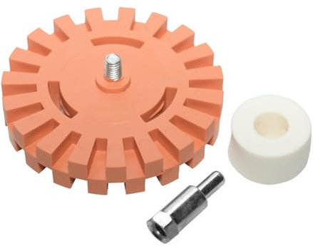 Adhesive Remover Wheel - Heavy Duty Sticker Eraser Tool, Automotive Glue Removal Disc | Pneumatic Decal Stripper, Paint Cleaner For Car Detailing, Auto Body Repair, Vinyl Wrap