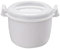 Arrocera para microondas con tapa de bloqueo, cuenco de vapor de 3 tazas en blanco, herramienta de cocina multiusos para recetas familiares rápidas