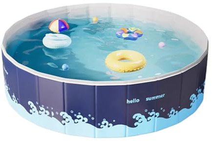 ycezw Petite Piscine pour | Baignoire Pliante Extérieure - Baignoire Pliable Grande Capacité Activité Natation pour Jardin Vacances Cour
