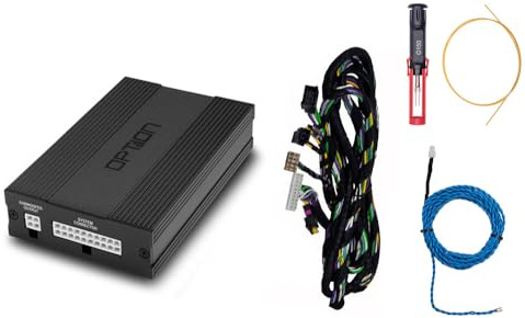 OPTION DSP-Verstärker kompatibel mit VW Golf 8 (Typ CD, ab Baujahr 2019) - 6-Kanal DSP Verstärker mit DSP-Setting inkl. Plug & Play Einbaukit