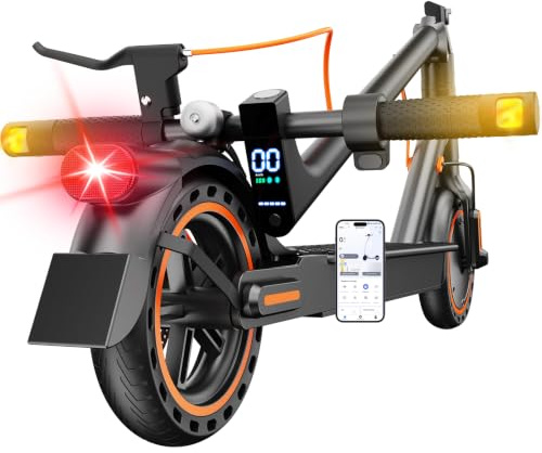 Monopattino Elettrico,Motore da 350W, 25 km/h, 30-35KM, Turn Signal, APP | 8.5 Scooter Elettrico Pieghevole, Carico Massimo 120 KG, Doppio Freno, Indicatore di direzione