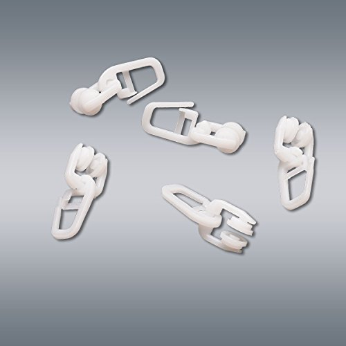 100 Stck. SeGaTeX Gardi-Roll T-Rollring für T-Profile Gardinen-Häkchen