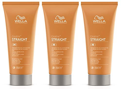3er Straightening Cream Straight H Creatine+ gesträhntes und sehr sensibles Haar Wella Professionals 200 ml