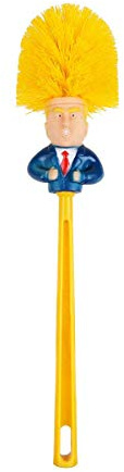 Funny Toilet Brush,Prank Toilet Brush Cleaner, Funny Toilet Scubber,Make Toilet Great Again, Commander in Crap (Thumb Up Toilet Brush)