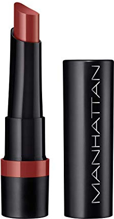 Manhattan All In One Extreme Lippenstift, Lipstick für langanhaltende intensive Farbe & angenehmes Tragegefühl, Farbe Snatched 25, 1 x 2,3 g
