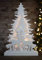 Garden Mile HomeZone White Wooden Reindeer Light-Up Christmas Ornament Xmas Tree Decoration Festive Table Centerpiece LED Lights Pre-Lit Rustic Battery Operated
