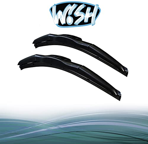 Wish® Hybrid Symbio Satz Front Scheibenwischer Länge: 21 530mm / 20 500mm Wischblätter Vorne Hybrid-Scheibenwischer