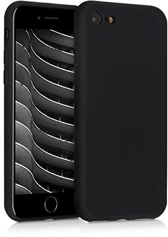 kwmobile Custodia Compatibile con Apple iPhone SE (2020/2022) / 8/7 Cover - Back Case per Smartphone in Silicone TPU - Protezione Gommata - nero matt