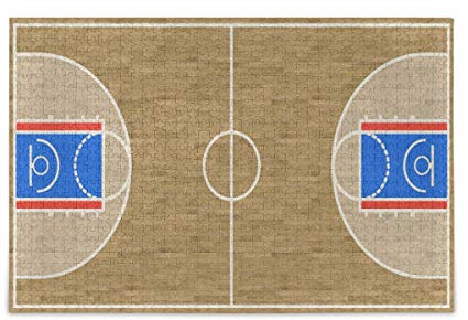 Mnsruu Basketball Court Sport Ball Puzzle Freizeit Kreative Spiele 1000 Teile für Erwachsene Kinder Geschenk