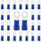 CEEYSEE 100 Pezzi Anello Capocorda Elettrico Terminale Connettori Elettrici Diametro Foro M4 Crimpare Connettori – Per Cavi Da 1,5 – 2,5 mm² (Blu/YPRL4)