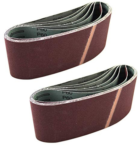 12x Bandschleifpapier 105 x 620 mm Körnung 40/60/80/100/120/150