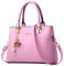 DORRISO Mode Sac à Main Femmes Sac Bandoulière Sac Cuir PU Poignée Sac Bandoulière Cloches Suspendues Ornements Travailler Voyage Décontracté Quotidien Sac à Main Rose