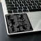 SYNERLOGIC (10 pcs) Word/Excel (for Mac) Keyboard Shortcuts Stickers | No-Residue Laminated Vinyl Cheatsheet MacBook Keyboard Stickers 83 x 83 mm (Black, 10 pcs)