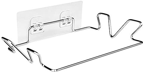 Genérico Soporte de Basura de Pared, Soporte de Basura de Acero Inoxidable, Soporte para Bolsas de Basura Accesorios de Cocina