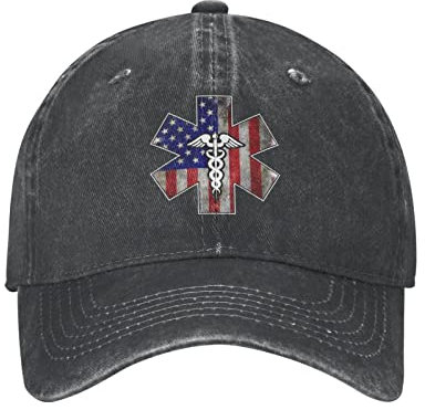 452 Baseball Cap EMS-Stern des Lebens EMT-Sanitäter-Sanitäter-Amerikanische Flagge Kappe Sonnenschutz Sonnenmütze Mode Mütze Für Herren Outdoor Erwachsenen