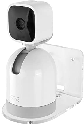 HOLACA Soporte de pared acrílico para cámara Blink Mini Pan-Tilt, accesorios de soporte compatibles con Blink Mini cámara de seguridad inteligente giratoria para interiores