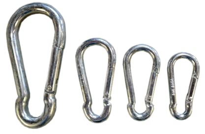 ALFA LOGISTIK® KARABINERHAKEN STANDARD 3-10mm Karabiner verzinkt 5-50 Stück (3mm) (5)