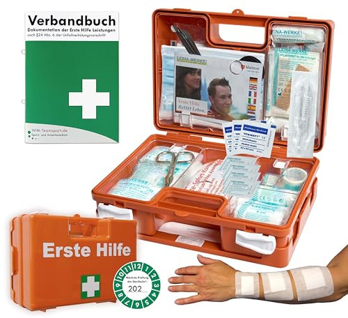 Betriebsverbandskasten/Erste-Hilfe-Koffer EVO K DIN 13157 + sterile Wundpflaster