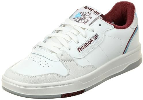 Reebok Unisex's Phase Court Sneaker, Chalk Vintagechalk Richmaroon, 40.5 EU