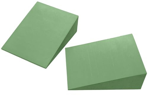 Yoga Keilblock Set, EVA Yoga Schaum Keilblöcke, Professionelle Höhe Schaumstoff Yoga Keil, Yoga Knieschoner Set, Wadendehner, Yoga Handgelenkstütze für Balance, Pushup, Fitness, Pilates, Fersendehner