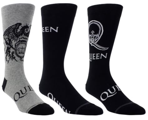 Perri's Socks Queen Logos und Wappen, 3 Paar, 2 Schwarz/1 Grau, QUC171-046, schwarz / grau, Einheitsgr��e