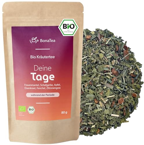 BIO Deine Tage Kräutertee mit Frauenmantel, Schafgarbe und Eisenkraut | mit weiteren Frauenkräutern nach traditioneller Rezeptur