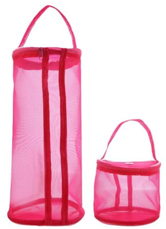 BOWTONG W1G9 Aufbewahrungstasche für Wolle, Handstrickwerkzeuge, Nylon, gehäkelt, tragbare Tasche, Netz-BH, Aufbewahrung, fadenfreundlich, Kindertasche
