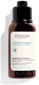 L'OCCITANE - Shampoo Reinigende Frische - 75 ml - Fettiges Haar und fettige Kopfhaut - In Frankreich hergestellt
