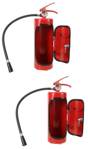 Garneck 2pcs Wine Rack Bottle-vintage Storage Portable Extingisher Unique Liquor Storage Box Idea