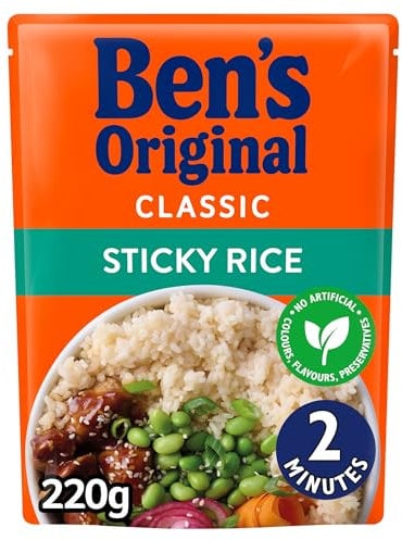 Ben's Original Sticky Rice Microwave Rice 220g - Serves 2