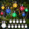 GIGALUMI Hanging Solar Lights Outdoor Garden, New Upgraded Moving Led Beads,12 Pack Waterproof Hanging Globe Solar Lights for Garden Yard Patio Decoration (Multiple Colors)