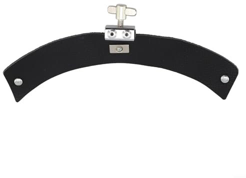 For Jazz Drums Silencing Solution, Leather Drum Stopper Sticker, Available in Black (Black Large)