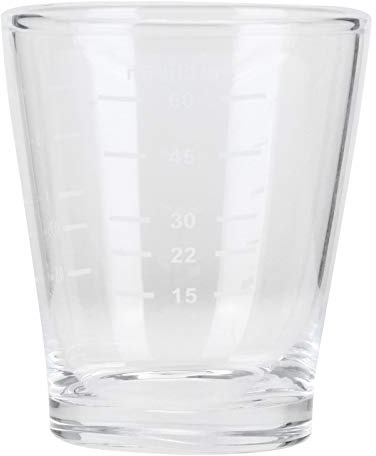 Taza de café de 80ml, Báscula, Vaso Medidor de Leche, Oficina en Casa, Cafetería Transparente