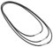 3PCS Leather Necklace Cord Set - Adjustable Lengths 45cm, 50cm, 70cm - Black Leather Chains for Men & Women, Ideal for Pendants, DIY Jewelry