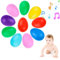 AINIUNIU 10 Piezas Maracas En Forma De Huevos, Huevos De Maracas, Shaker de Huevo, Juguetes Musicales de Percusión, Juguetes Huevos De Pascua, Educación Musical Temprana para Niños