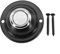 ZiStarlilife Timbre de puerta, botón redondo de metal, botón pulsador de timbre de puerta de metal DC12-24v con tornillos, interruptor de timbre montado en la pared para el garaje del hogar