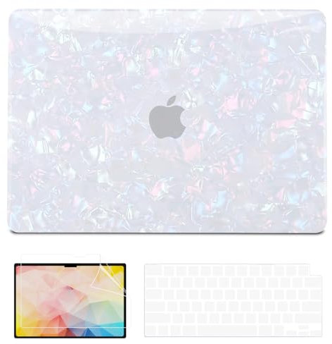 QJUZO Kompatibel mit MacBook Air 13 Zoll Hülle 2025 2024 2023 2022 M4 M3 M2 (Modell A3240 A3113 A2681) Laptop Kunststoff Hartschale für MacBook Air 13,6 Zoll (34,5 cm) + Tastatur und