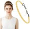 Gold Headband, Sparkly Elastic Metal Headband for Women Fashion Wedding Headpiece Jewelry Hair Accessories for Festival Prom Party