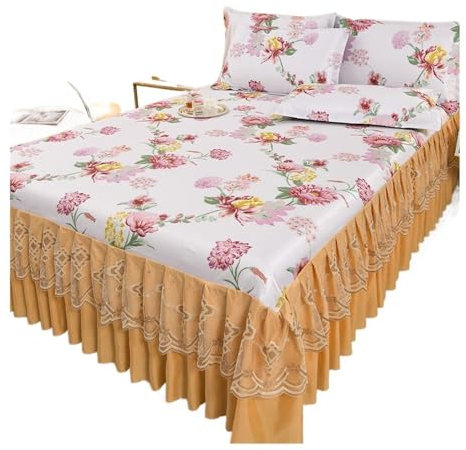 3 Stück/Lot Moderne Tagesdecke, kühles Königsblau, maschinenwaschbar, mit elastischem Band, für Queensize- und Kingsize-Bett (T,200 x 220 cm)