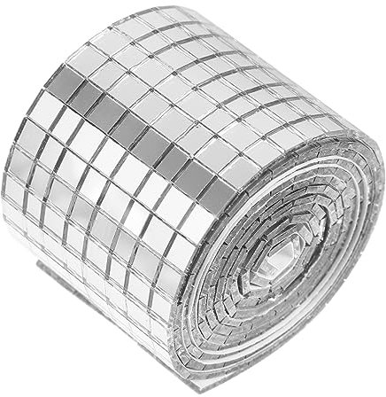 EXAOMBLE Mosaico Specchio Autoadesivo in Vetro Adesivi Impermeabili Per Piastrelle e Pareti Per Decorare Cucina Bagno e Interni