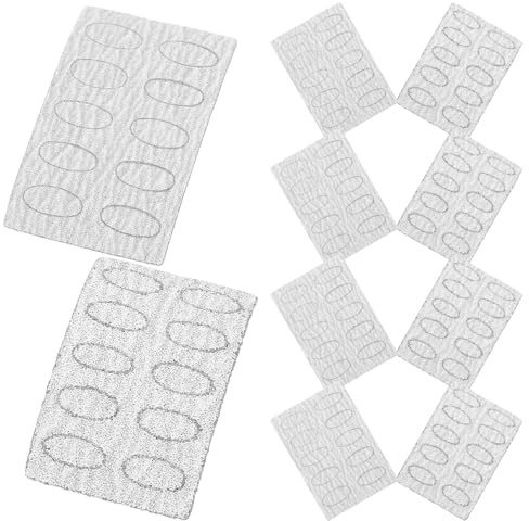 CIMAXIC 10 Ovale Peeling Polierscheiben aus Sand Praktische Pediküre Hornhaut Schleifscheiben für Sicheres Nagelpeeling und Zubehör zur Fußpflege