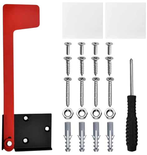 GOLD DEER Red Mailbox Flag Replacement Kit Stainless Steel Flag for Mailbox Sinking-Fixed Design and Multiple Installation Methods Weather-Proof for Wood, Wall, Metal, Stone and Other Surfaces