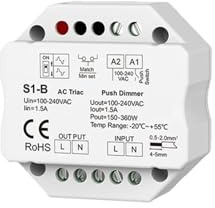 Dimmer LED AC triac 220V 230V 110V con telecomando touch 2.4G luce push dimmer PWM dimmer S1-B(S1-B Dimmer Only)