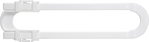 ABUS Schranktürsicherung Mara Sicherung für Türen, Schränke und Schubladen mit Bügelgriffen - einfache Montage - 1 Stück - weiß - 76972