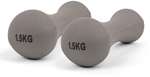 Phoenix Fitness Dumbbells - Pair of Neoprene Hand Weights for Exercise, Aerobics, Workout and Strength Training for Men and Women at Home & Gym - SOLD AS PAIRS, Choice of Weight: 1kg, 1.5kg, 2kg