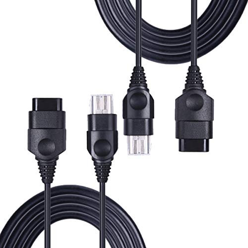 YB-OSANA 2 Packs! Replacement 6ft Extension Cords for Original Xbox, Set of 2, Black