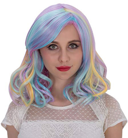 Nunubee Perücke Trend Frau Lange lockige Haarfarbe