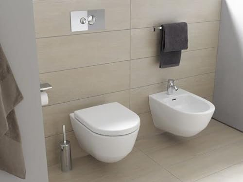Laufen PRO Wand-Bidet, 1 Hahnloch, Eckventile innen, 360x530, ohne seitliches Loch für Wasseranschluss, Farbe: Manhattan - H8309520373021