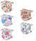 Peky 50 Stück Sommer-Blumen-Gesichtsmasken mit Design, 3-lagiger Schutz, atmungsaktiver Stoff, florale Gesichtsmasken für Damen, Outdoor-Party, mehrfarbig (14), 5,5 x 9,4 cm/24 cm x 14 cm