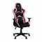 7H SEVEN HOUSE Silla Gaming Titán Sedia da Gioco Titano, Pelle Sintetica, Nero e Rosa, 71x70.5x136cm